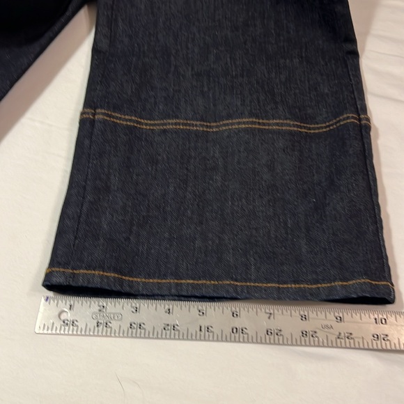 Tory Burch dark wash wide leg trouser jean pants size 26 - Picture 10 of 12